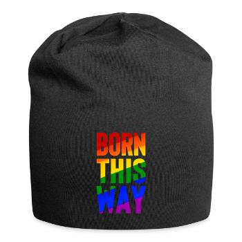 So geboren - Jersey-Beanie - Schwarz - Vorne