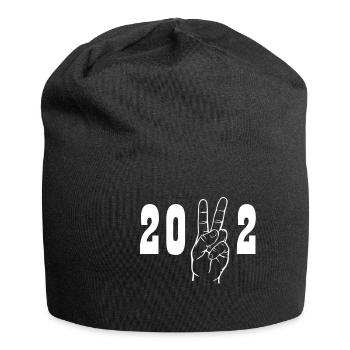 Signe de paix 2022 - Bonnet en jersey - noir - Devant