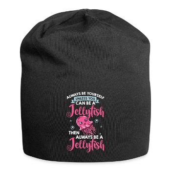 Jellyfish Meduse Fish Tank Marine Animals Aquarium - Jersey Beanie - black - Front