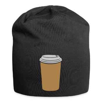 Drink coffee to go - Jersey Beanie - black - Front