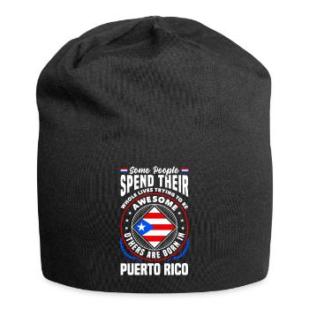 Puerto Rico Puerto Rican Boricua Puerto Rico Flag - Jersey Beanie - black - Front
