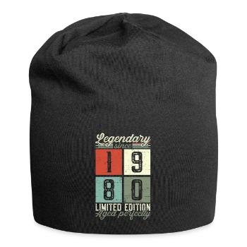 Legendary since 1980 42nd birthday gift - Jersey Beanie - black - Front