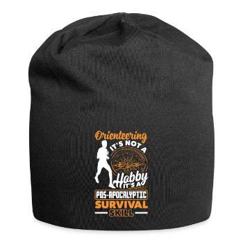 Orienteer Runner Running Orienteering Funny Quote - Jersey Beanie - black - Front