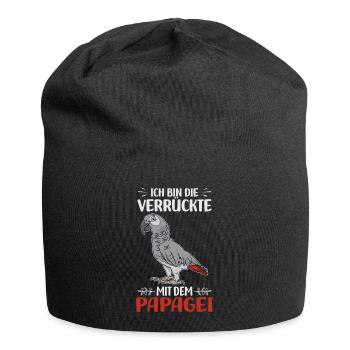 Papageien - Jersey-Beanie - Schwarz - Vorne