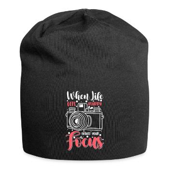 Fotografie Fotografin Bild - Jersey-Beanie - Schwarz - Vorne