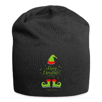 L’elfe vert de Noël - Bonnet en jersey - noir - Devant