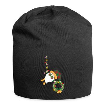 Noël Noël Gnomies - Bonnet en jersey - noir - Devant