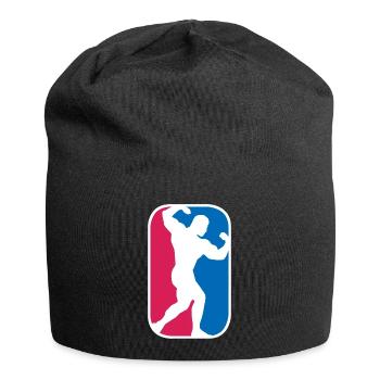 Bodybuilder Gym Muskeln Pose lustige Geschenk - Jersey-Beanie - Schwarz - Vorne
