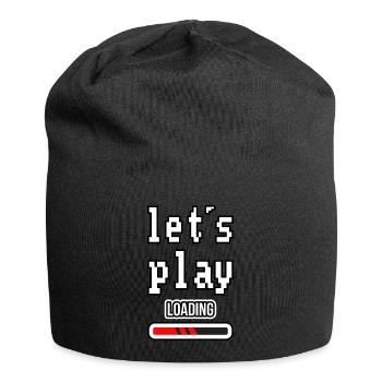 Let ́s play - Jersey Beanie - black - Front