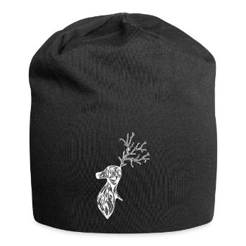 Hirsch - Jersey-Beanie - Schwarz - Vorne