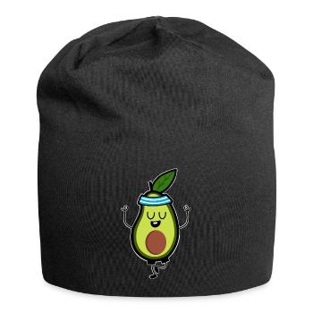 Avocado Meditation Yoga - Jersey Beanie - black - Front