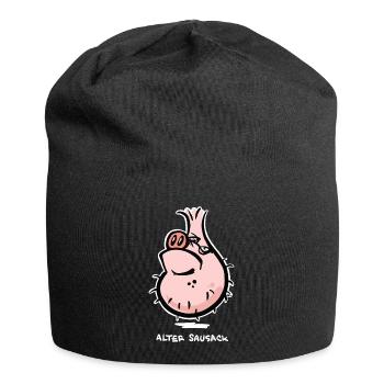 Sausack - Jersey-Beanie - Schwarz - Vorne