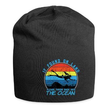Taucher Tauchen Design Schnorcheln - Jersey-Beanie - Schwarz - Vorne