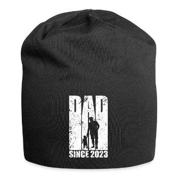 PAPA VATERTAG DAD SINCE 2023 - Jersey-Beanie - Schwarz - Vorne