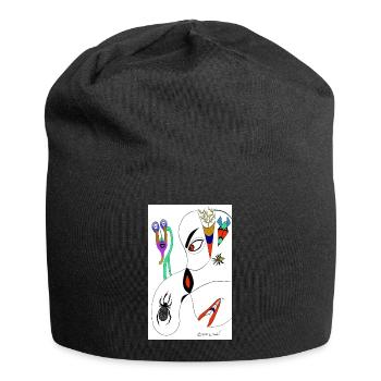 M Burns Head Spider - Jersey Beanie - black - Front