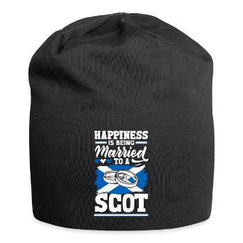 Schottisches Schottland Schottische Flagge Zitat - Jersey-Beanie - Schwarz - Vorne