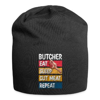 Butcher Meat Pork Work - Jersey Beanie - black - Front