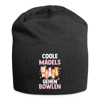 Bowler Bowlen Kegeln Bowling - Jersey-Beanie - Schwarz - Vorne