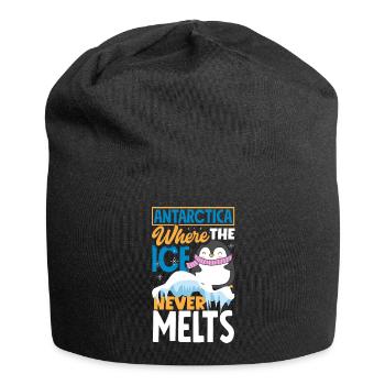 Antarctica where the ice never melts Expedition - Jersey Beanie - black - Front