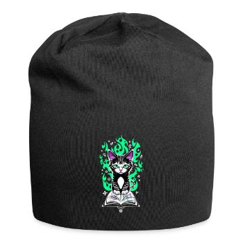 Chaton alchimique - Bonnet en jersey - noir - Devant