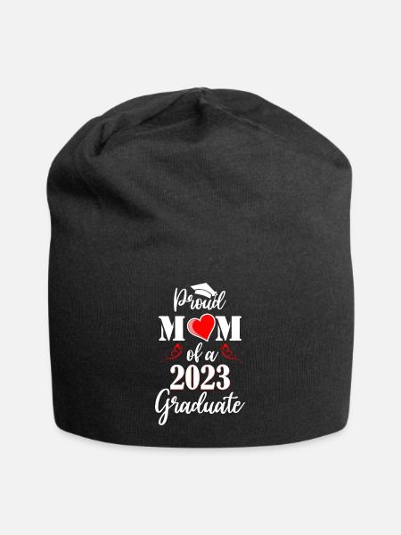 Proud Mom Of A Class Of 2023 Graduate - Bonnet en jersey - noir