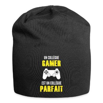 un collègue gamer est un collègue parfait - Bonnet en jersey - noir - Devant