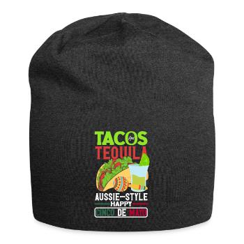 Tacos and tequila Aussie-style Happy Cinco de Mayo - Jersey-Beanie - Anthrazit - Vorne