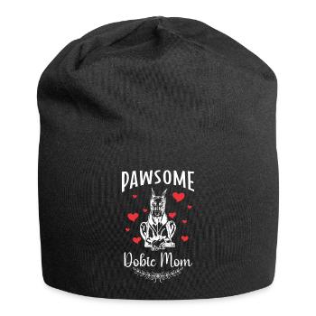 Doberman Pinscher Dog Dobie - Jersey Beanie - black - Front