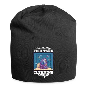 This Is My Fish Tank Cleaning Outfit Fish Keeping - Jersey Beanie - black - Front