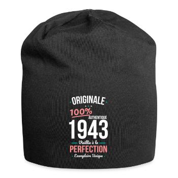 Anniversaire 81 ans - Originale 1943 - Bonnet en jersey - noir - Devant