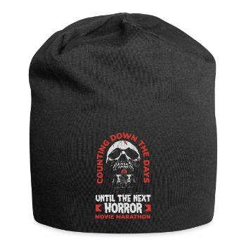 Counting down the days until the next horror - Jersey-Beanie - Schwarz - Vorne