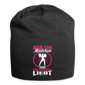Cheerleading Cheerleaderin Nur ein Mädchen - Jersey-Beanie - Schwarz - Vorne