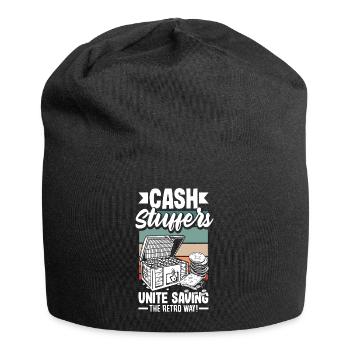 Les Cash Stuffers s’unissent pour économiser de l’argent de manière rétro - Bonnet en jersey - noir - Devant