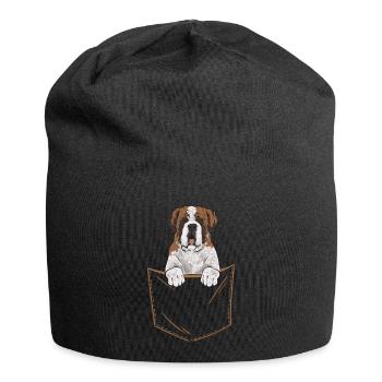 St. Bernard St. Bernard Dog Dog - Jersey Beanie - black - Front