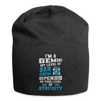 Élément du zodiaque du signe du zodiaque - Bonnet en jersey - noir - Devant