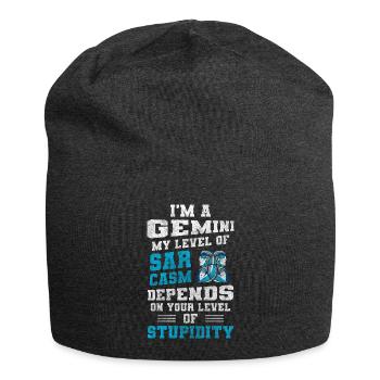 Sternzeichen Tierkreiszeichen Element - Jersey-Beanie - Anthrazit - Vorne
