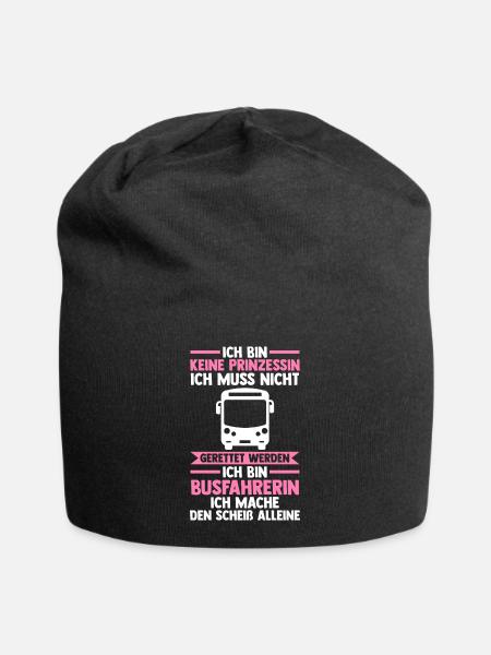 Bus Prinzessin Busfahrerin - Jersey-Beanie - Schwarz