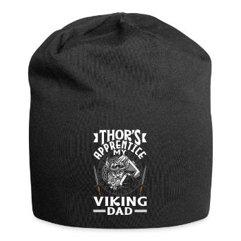 Thor's Apprentice My Viking Dad Father's Day - Jersey-Beanie - Schwarz - Vorne