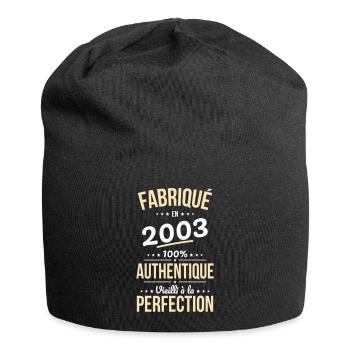 Anniversaire 20 ans - Fabriqué en 2003 - Bonnet en jersey - noir - Devant
