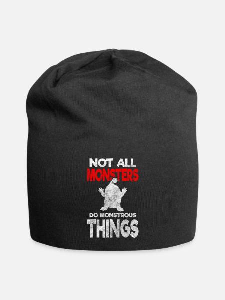 Horror Kreatur Familie - Jersey-Beanie - Schwarz