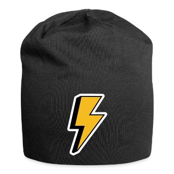 Retro-Blitz - Jersey-Beanie - Schwarz - Vorne