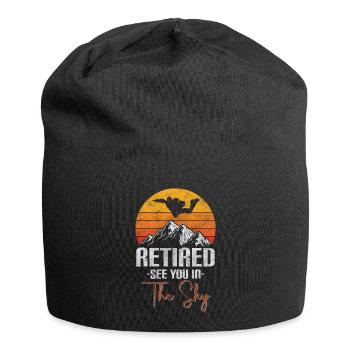 Skydiving Jump Flying - Jersey Beanie - black - Front