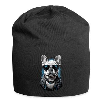 French Bulldog Dog Dog Lover Design - Bonnet en jersey - noir - Devant