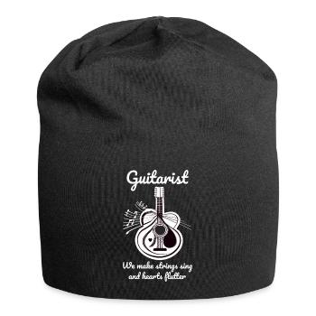 String Serenades: Celebrating Guitarists Guitar - Jersey Beanie - black - Front