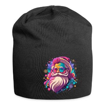 Weihnachtsmann - Jersey-Beanie - Schwarz - Vorne