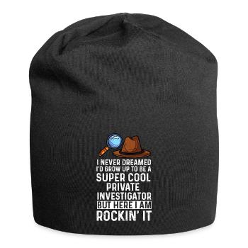 super cool private investigator Design - Jersey-Beanie - Schwarz - Vorne