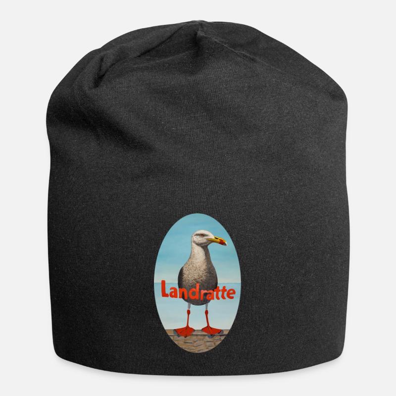 Terrien - Bonnet en jersey - noir