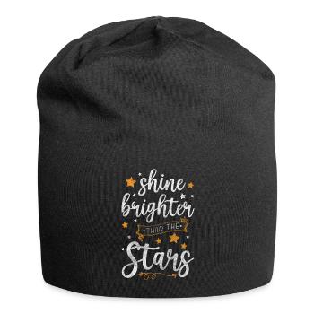 Starry Sky Wish Dream Night - Jersey Beanie - black - Front