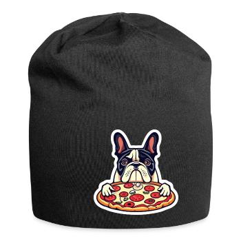 Pizza - Jersey-Beanie - Schwarz - Vorne