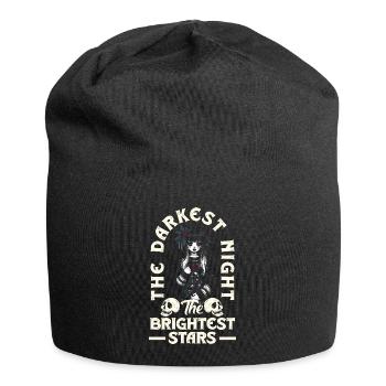 La nuit la plus sombre Les étoiles les plus brillantes Emocore - Bonnet en jersey - noir - Devant